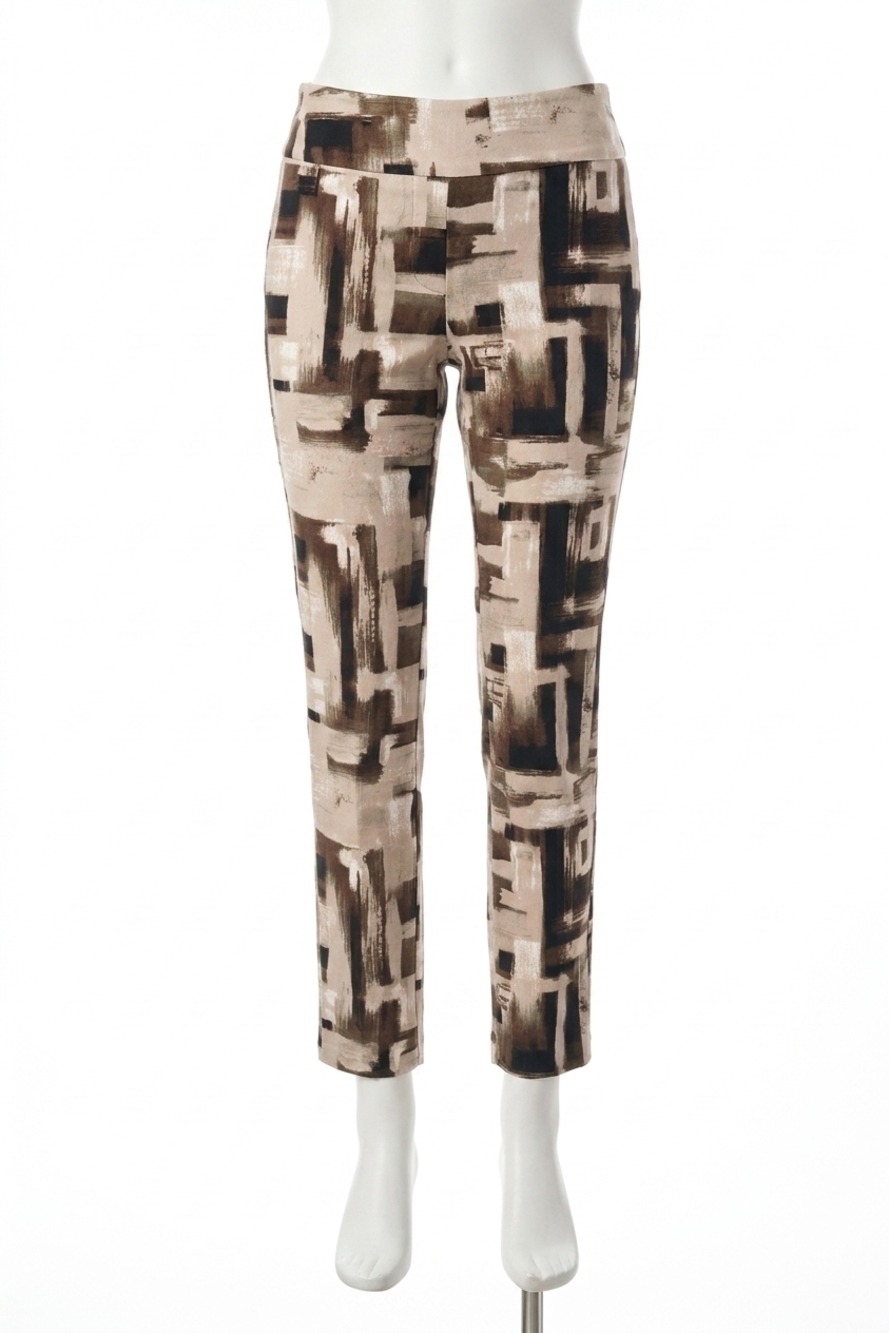 NEW JOSEPH RIBKOFF slim fit full length trousers in vanilla